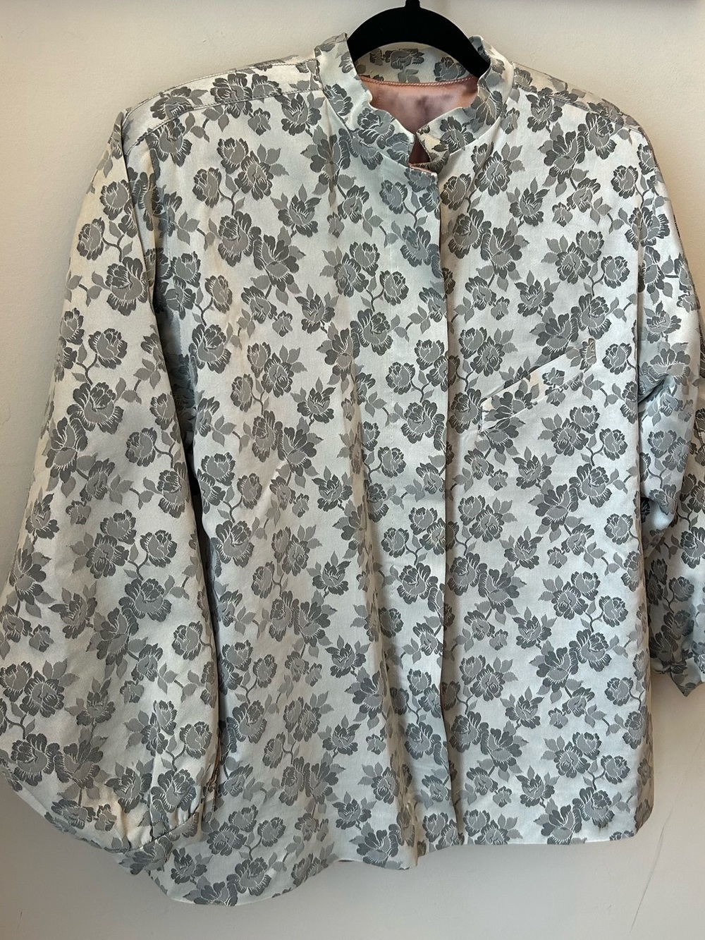 Vintage-Inspired Floral Brocade Jacket Cottagecore Quiet Luxury Statement Piece - Picture 5 of 16